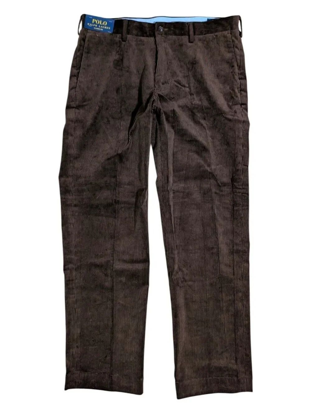 Polo Ralph Lauren Classic Fit Corduroy Pants Brown 33/30 NWT